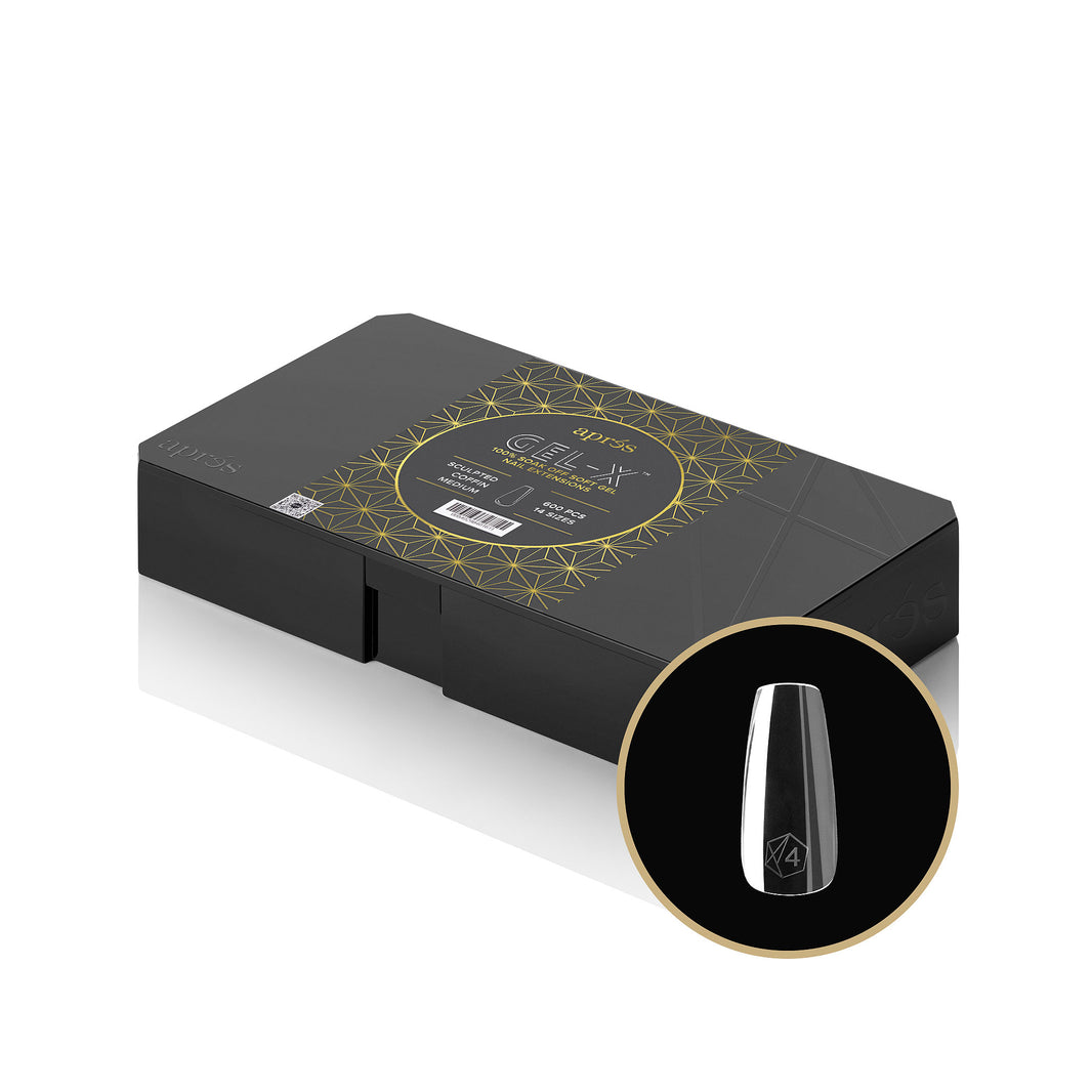 Gel-X® Sculpted Coffin Medium Box of Tips - Pro (600pcs)