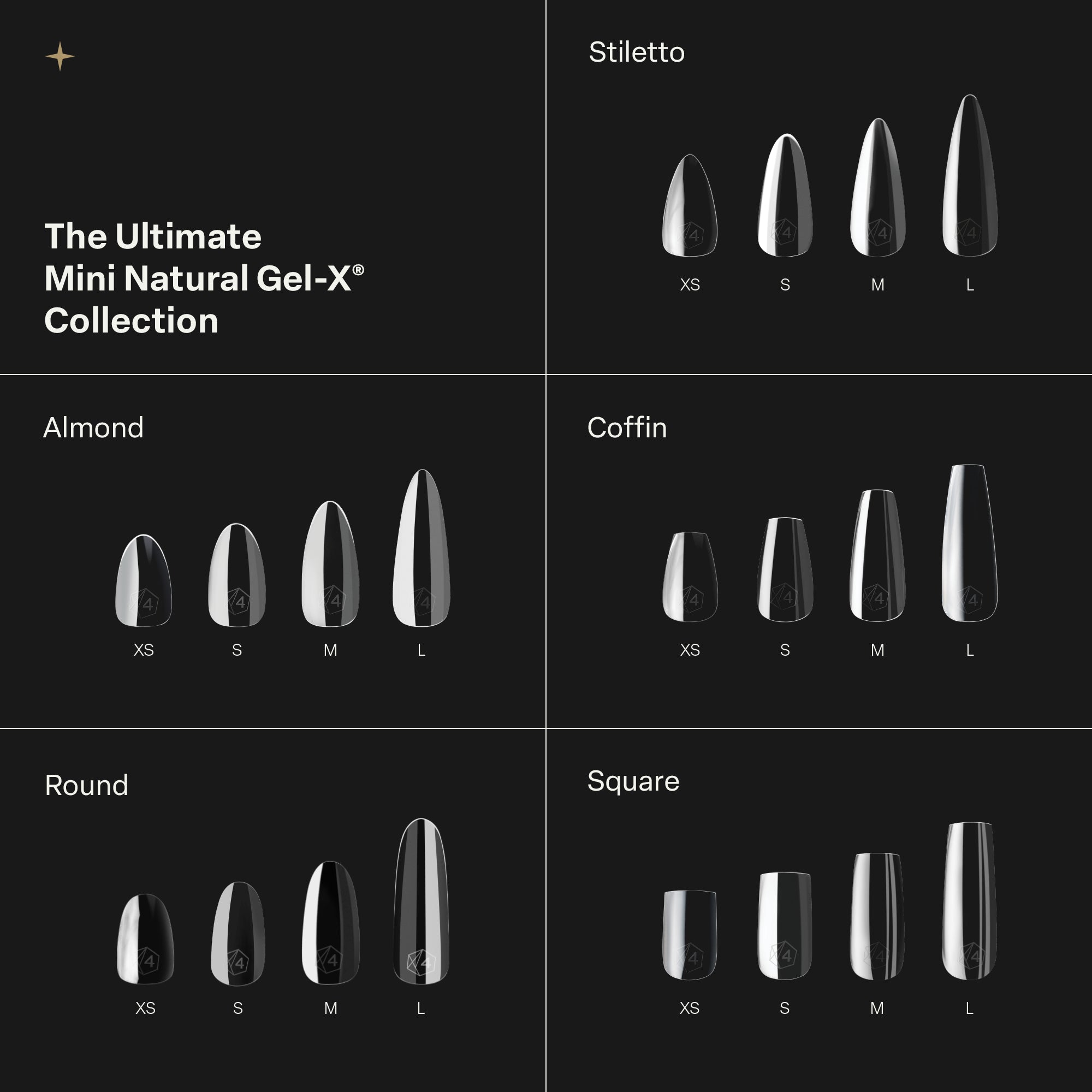 Gel-X® Ultimate Mini Natural Collection - 20 Boxes (280 pcs each Gel-X® Ultimate Mini Natural Collection - 20 Boxes (280 pcs each