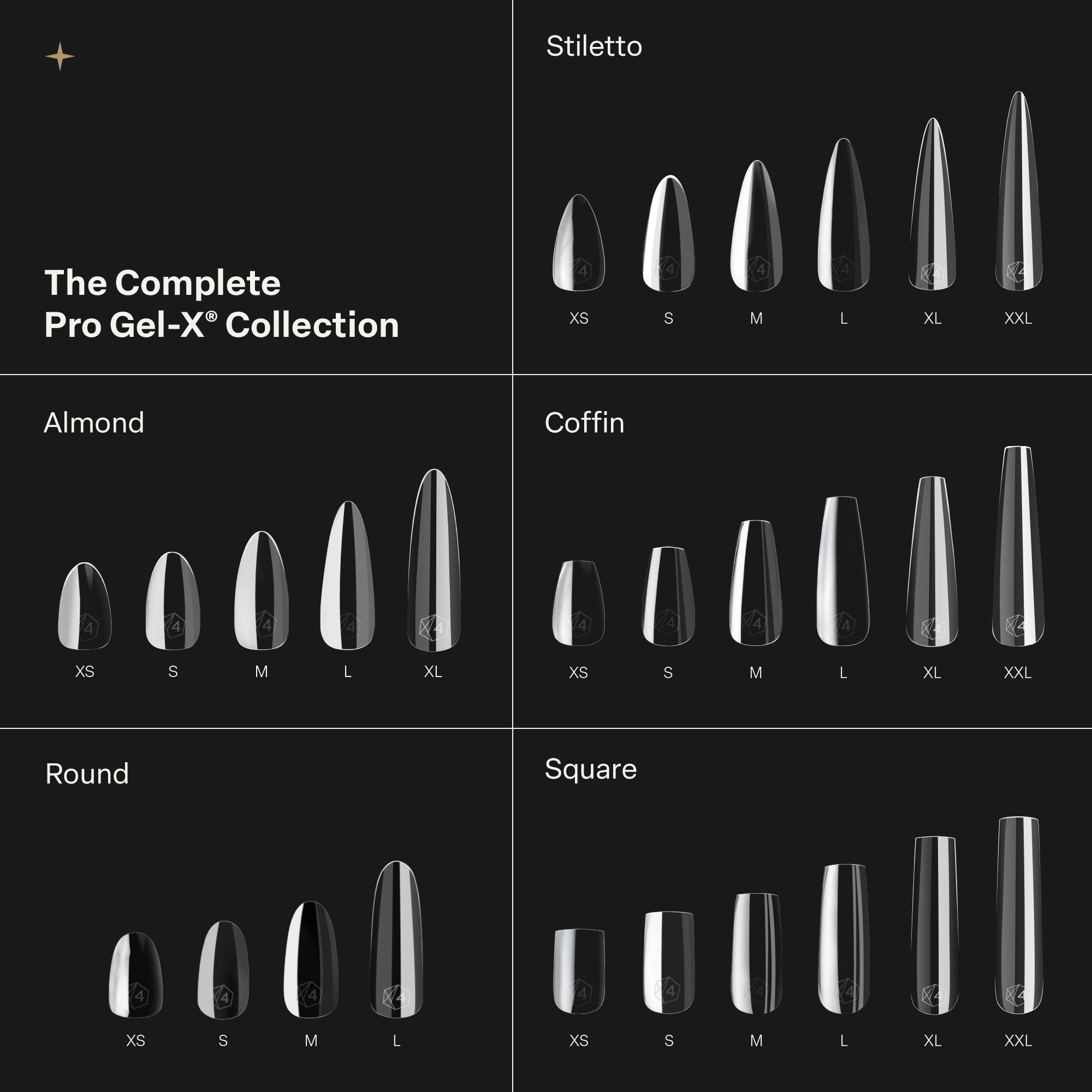 Gel-X® Complete Pro Collection - 42 Boxes (420-600 pcs each) Soft Gel-X® Complete Pro Collection - 42 Boxes (420-600 pcs each) Soft
