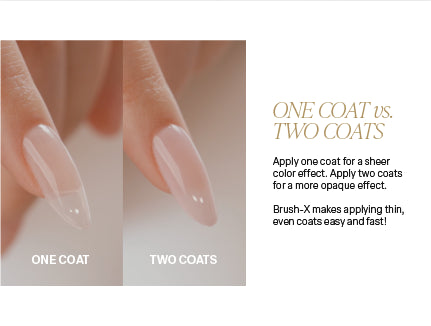 New sheer gel color is buildable and can look great with just one coat or two