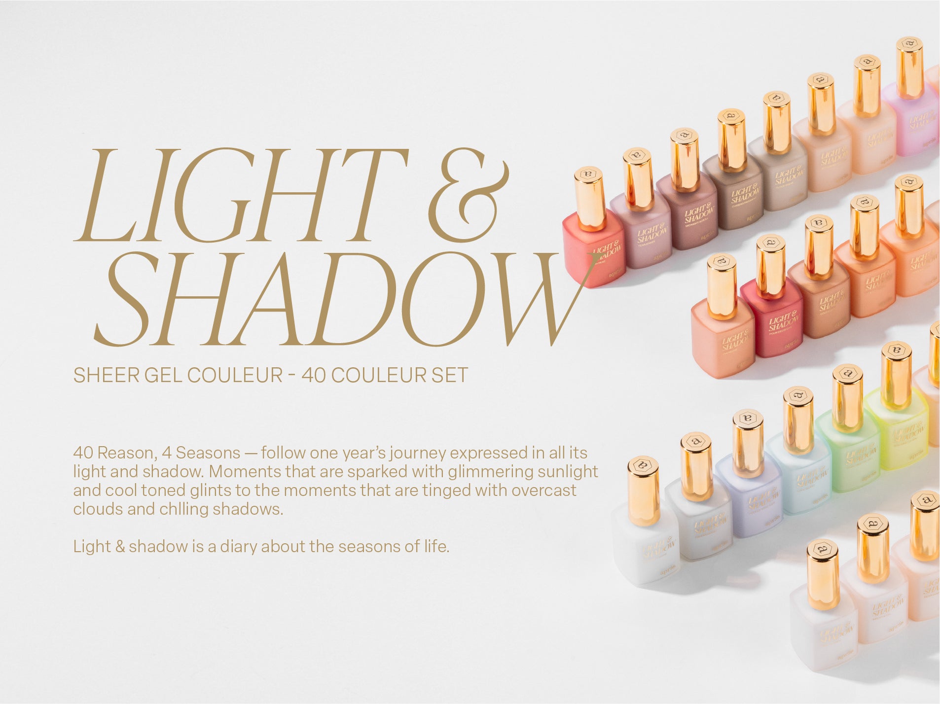 light and shadow 40 couleur set