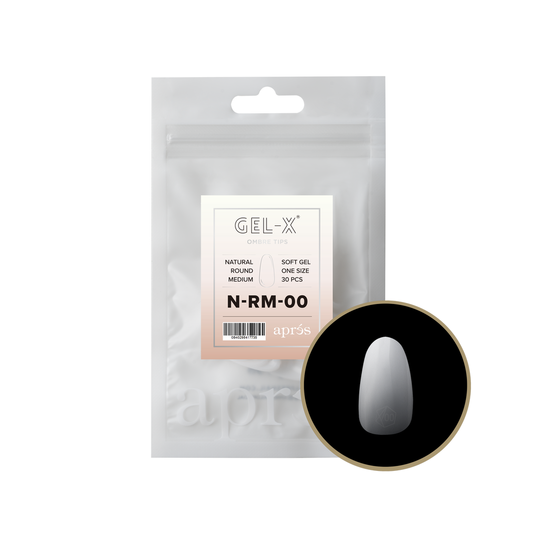 Ombré Gel-X® Natural Round Medium Refill Bag