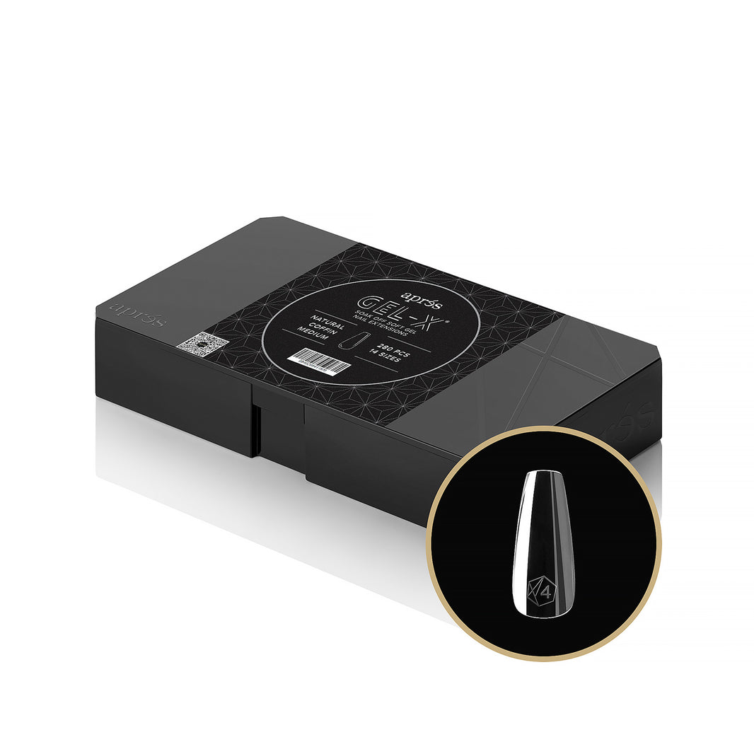 Gel-X® Natural Coffin Medium Box of Tips - Mini (280pcs)
