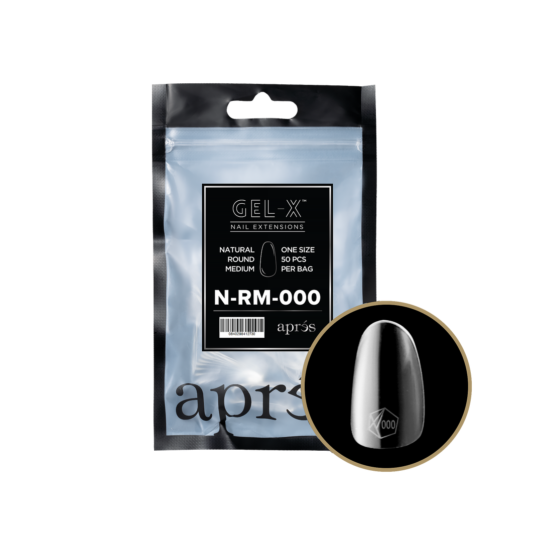 Gel-X® Natural Round Medium Refill Bag-000