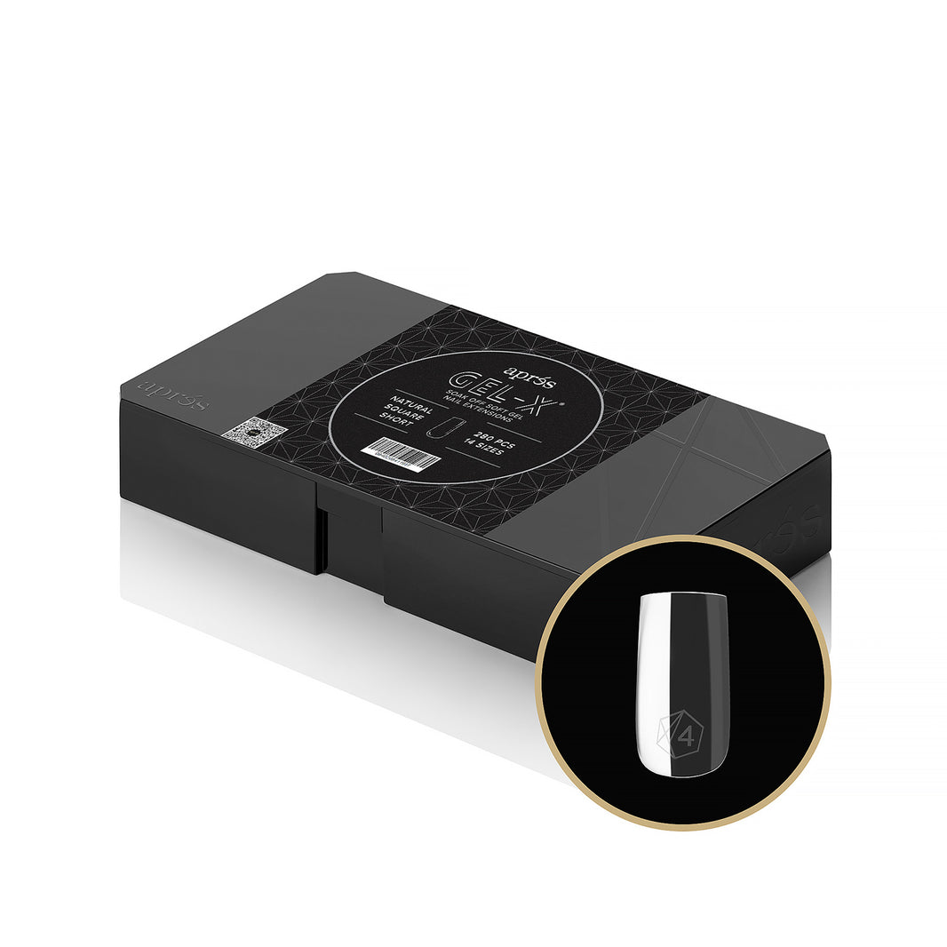 Gel-X® Natural Square Short Box of Tips - Mini (280pcs)