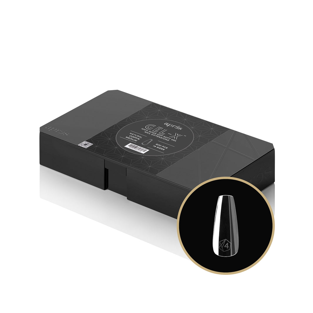 Gel-X® Natural Coffin Medium Box of Tips - Pro (600pcs)