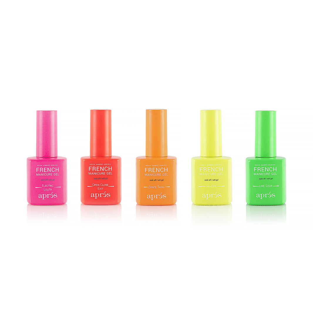 French Manicure Gel Neon Ombre Set