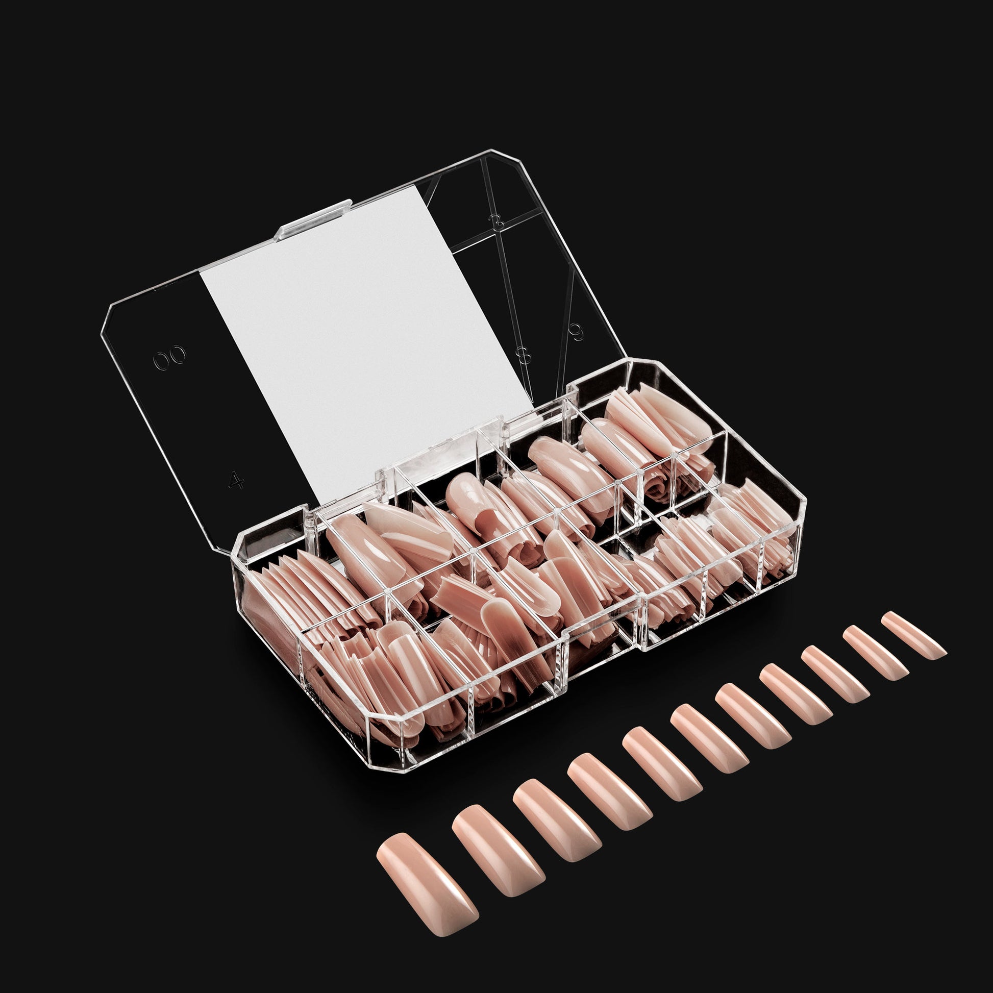 Neutrals Gel-X® Lila Sculpted Square Long Box of Tips - 11 Sizes (150p ...